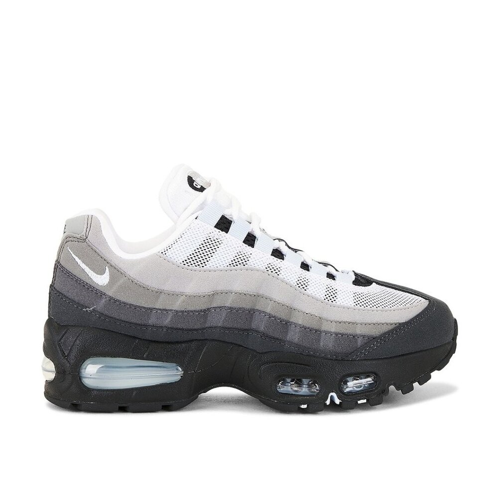 Nike Air Max 95 Big Bubble in Black, Blue Tint, White, & Medium Grey sneaker - Picture 1 of 8